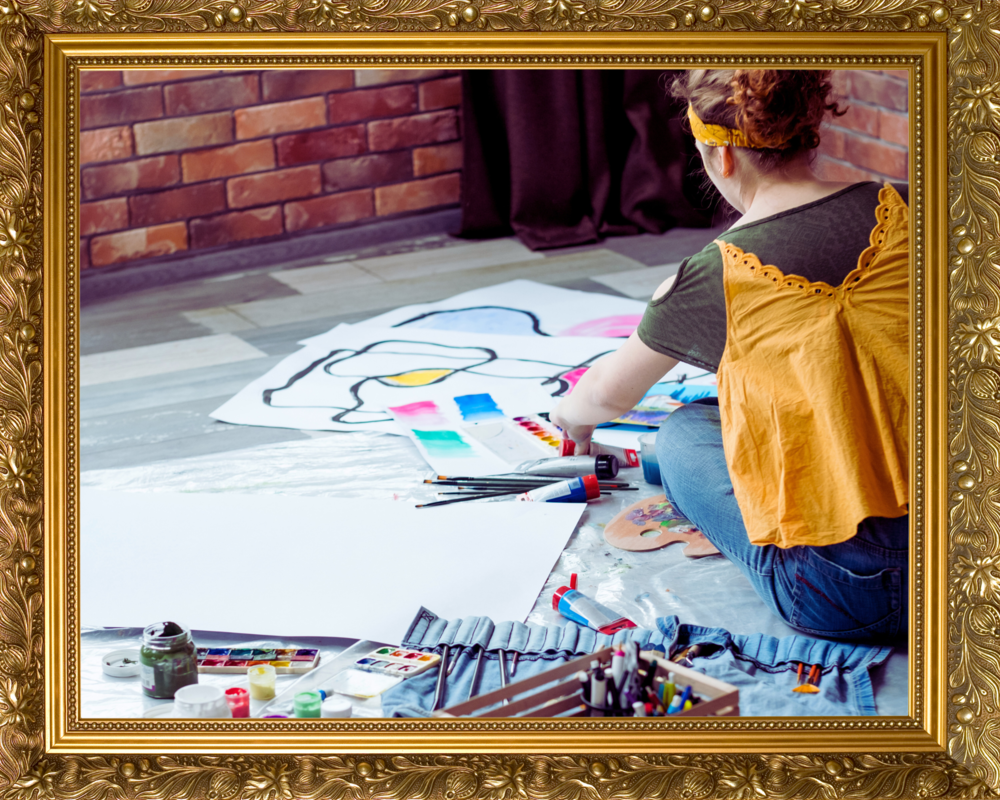 fotografía espacio de trabajo en terapia con arte